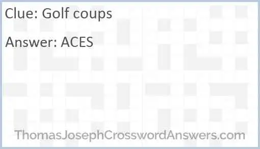 Golf coups Answer