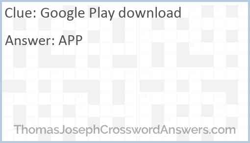 Google Play download Answer
