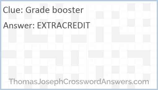 Grade booster Answer