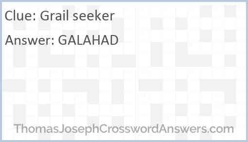 Grail seeker Answer