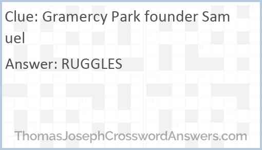 Gramercy Park founder Samuel Answer