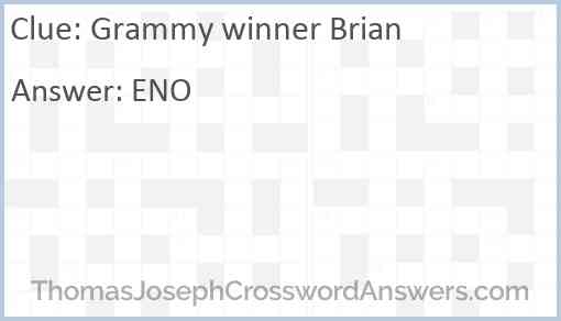 Grammy winner Brian Answer