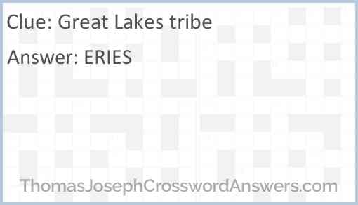 Great Lakes tribe Answer