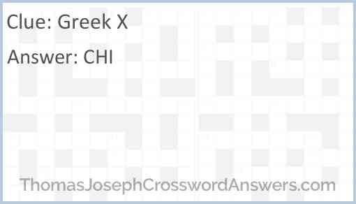 Greek X Answer