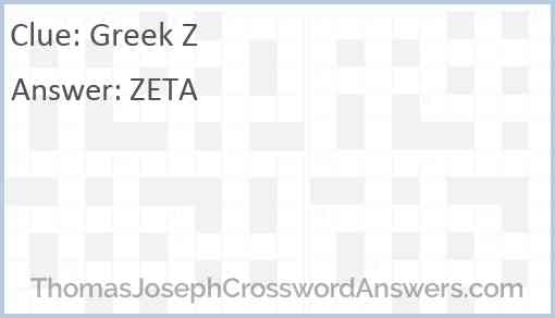 Greek Z Answer