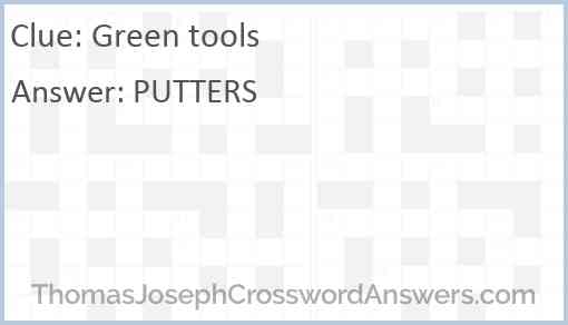 Green tools Answer