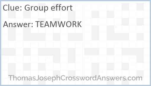 Group effort Answer