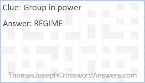 Group in power Answer