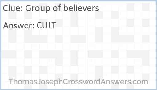 Group of believers Answer