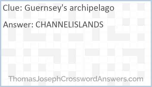 Guernsey's archipelago Answer
