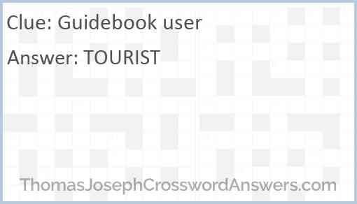 Guidebook user Answer