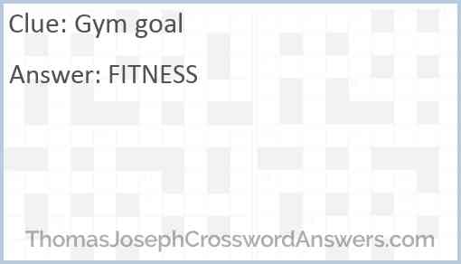 Gym goal Answer