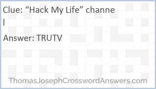 “Hack My Life” channel Answer