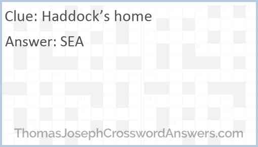 Haddock’s home Answer