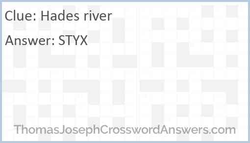 Hades river Answer