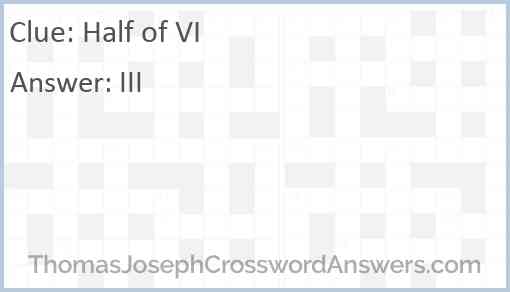 Half of VI Answer