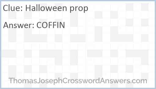 Halloween prop Answer