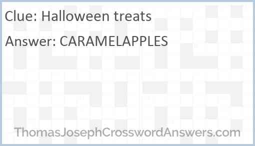 Halloween treats Answer