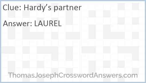 Hardy’s partner Answer