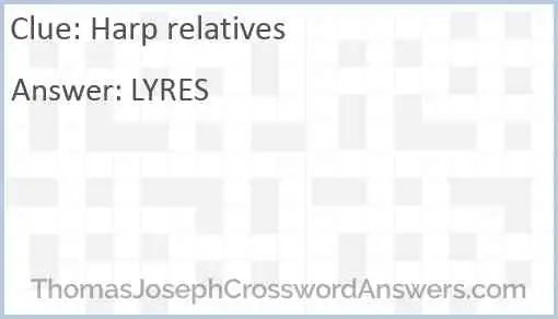 Harp relatives Answer