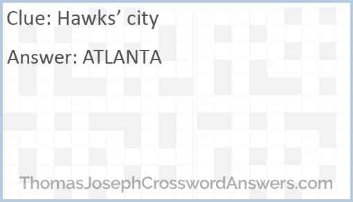 Hawks’ city Answer