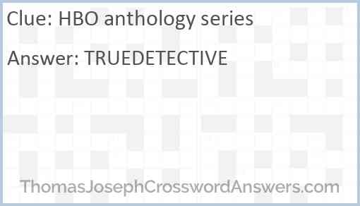 HBO anthology series Answer