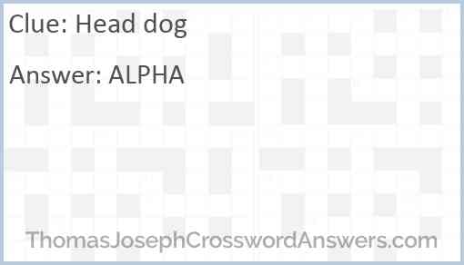 Head dog Answer