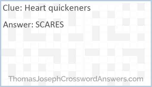 Heart quickeners Answer