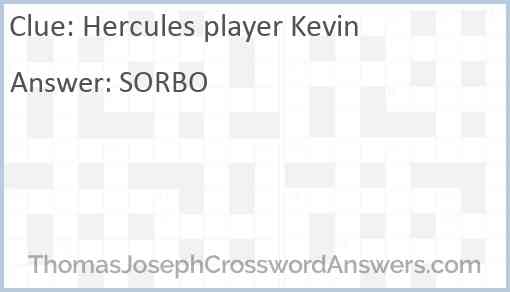 Hercules player Kevin Answer