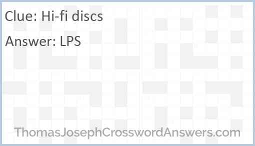 Hi-fi discs Answer