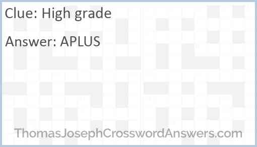 High grade Answer