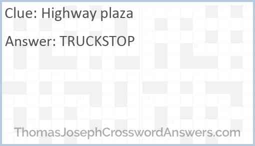 Highway plaza Answer