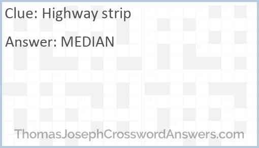 Highway strip Answer