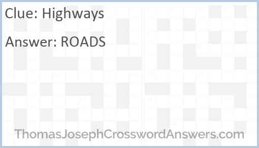 Highways Answer