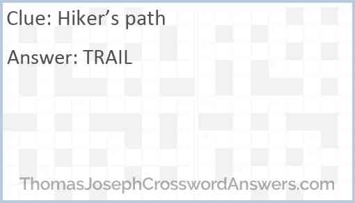 Hiker’s path Answer
