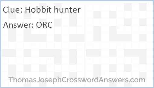 Hobbit hunter Answer
