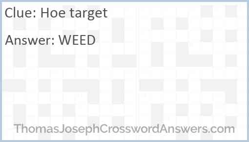 Hoe target Answer