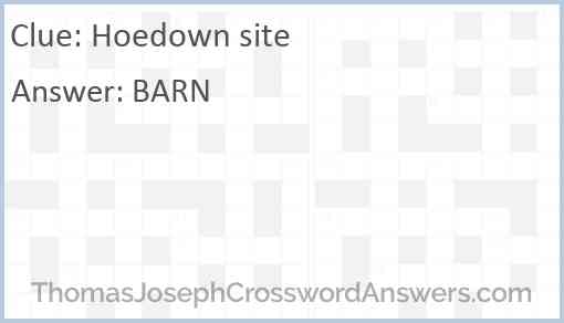 Hoedown site Answer