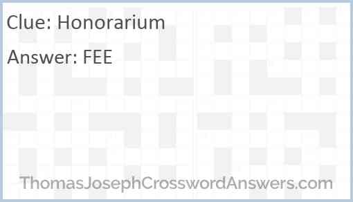 Honorarium Answer