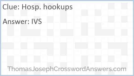 Hosp. hookups Answer