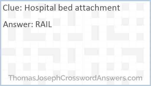 Hospital bed attachment Answer