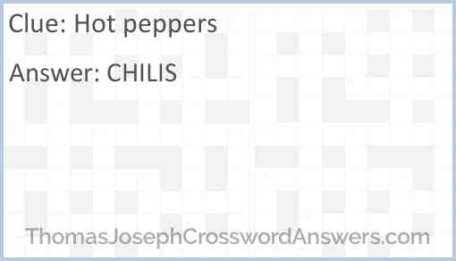 Hot peppers Answer