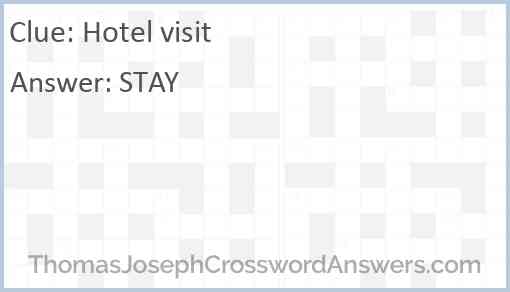 Hotel visit Answer