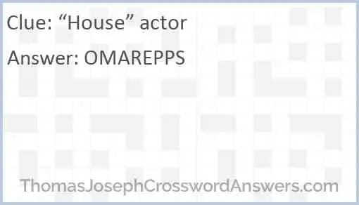 “House” actor Answer