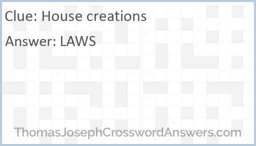 House creations Answer