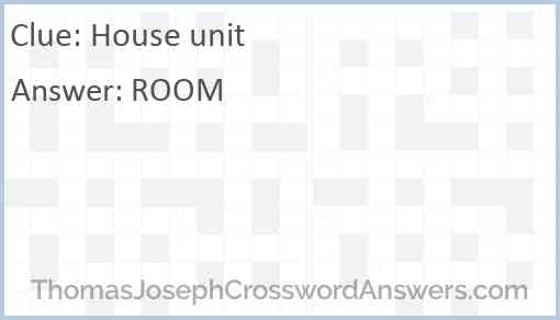 House unit Answer