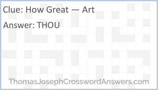How Great — Art Answer