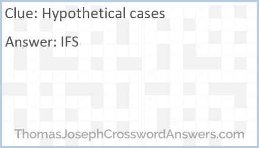 Hypothetical cases Answer