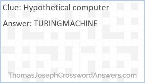 Hypothetical computer Answer