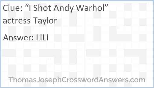 “I Shot Andy Warhol” actress Taylor Answer
